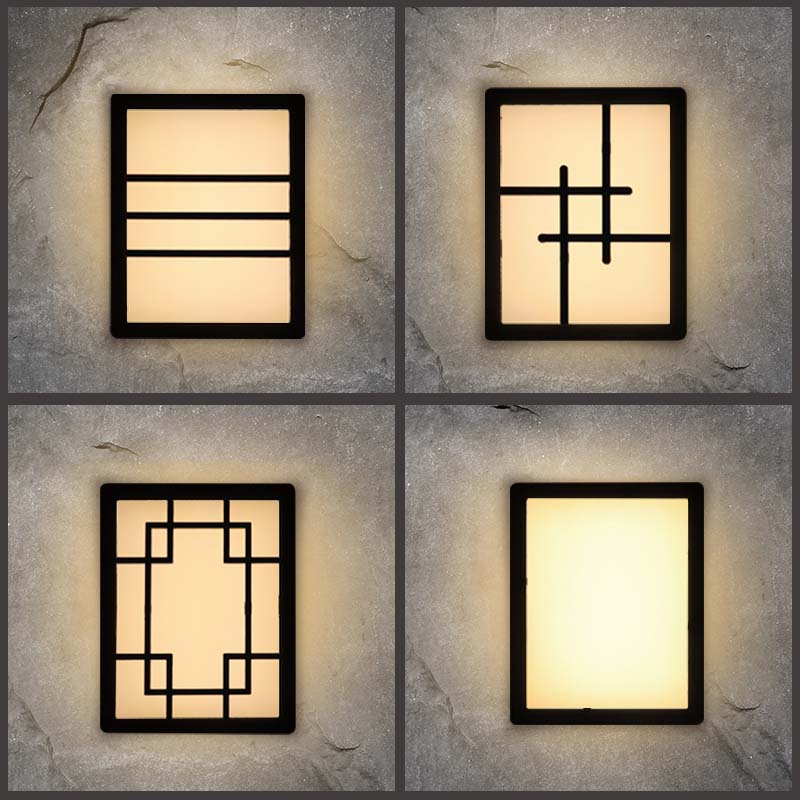 Outdoor Wall Light 12W LED Modern Wall Sconce Lamp Exterior Wall-Mounted Garden Corridor Porch Patio Light Waterproof LED Wall Light Fixture for Outdoor Lighting-2